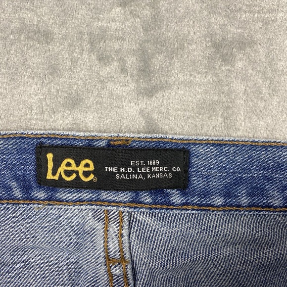 Lee Shorts Mens Size 34 Blue Denim Jean Jorts Skater Dad Outdoors *READ* - Picture 5 of 16